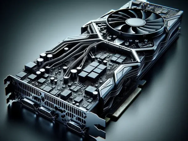 "Imagen del RTX Pro 6000, tarjeta gráfica con 96GB de VRAM, ideal para cargas de trabajo profesionales en diseño, modelado y renderización."
